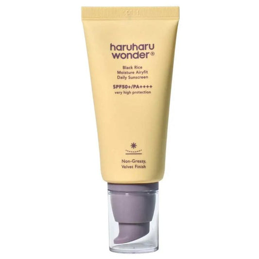 Protector Solar Black Rice Moisture Airyfit Sunscreen 50ml - Haruharu Wonder